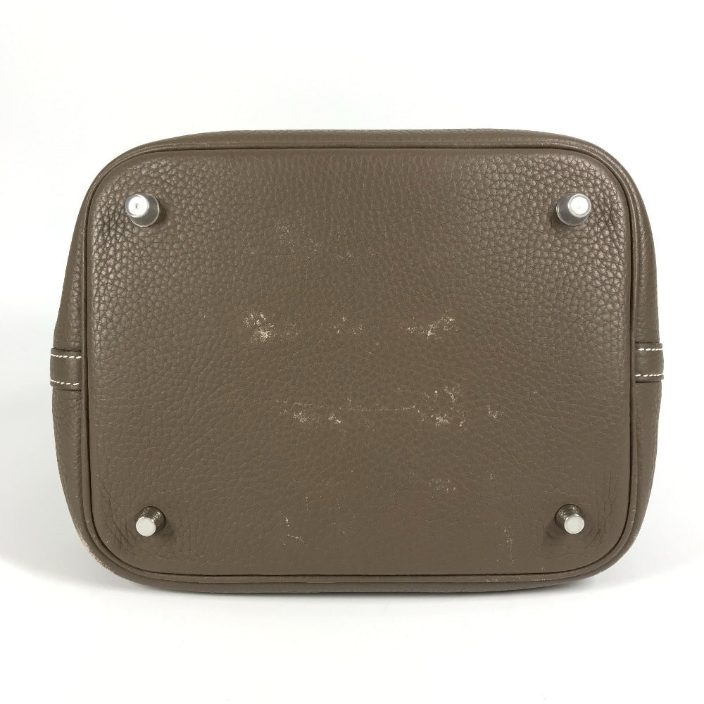 HERMES ピコタンロック MM 22 ピコタンロックMM ハンドバック カバン ハンドバッグ トリヨンクレマンス レディース エトゥープ グレー