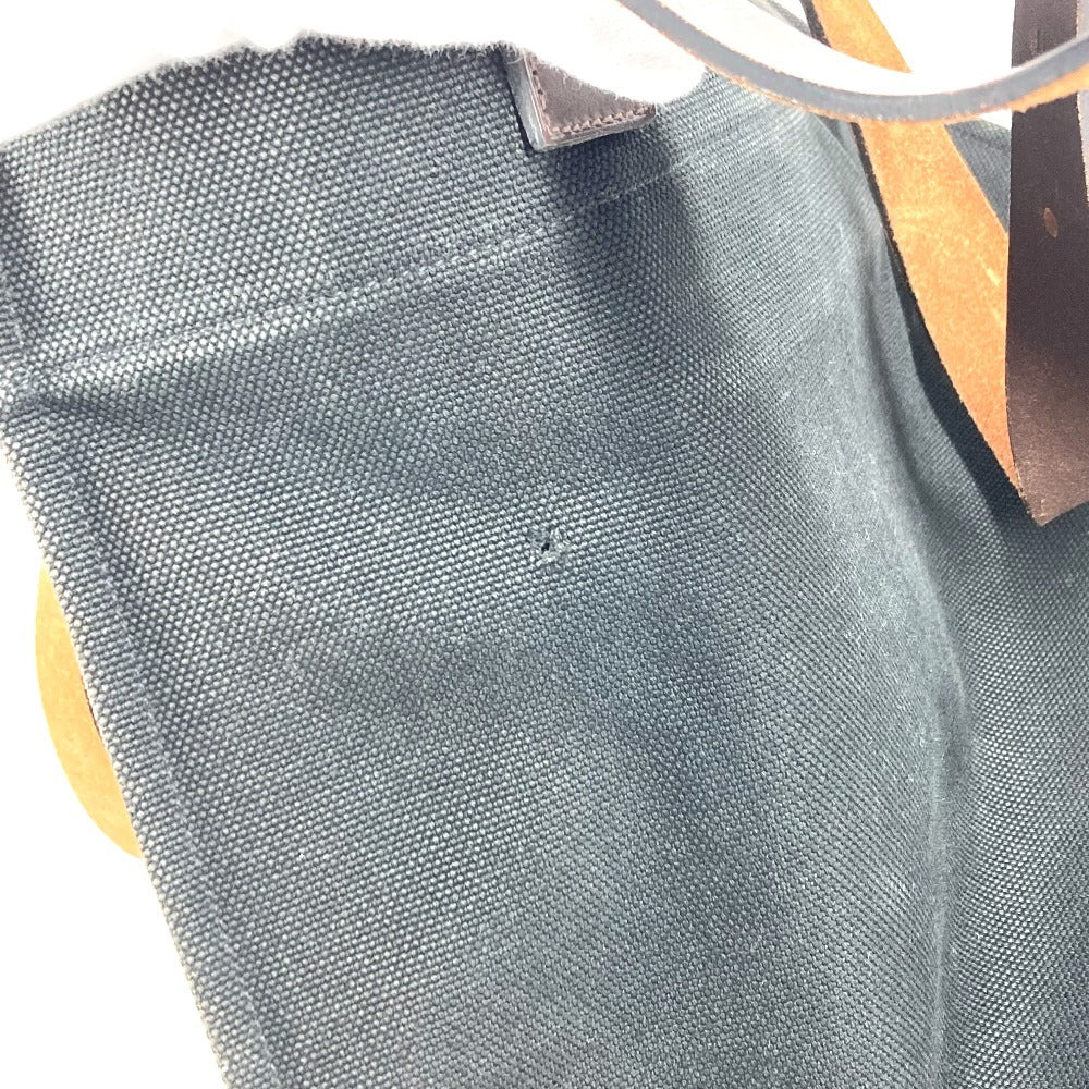 HERMES エトリヴィエール ショッピングトート カバン トートバッグ 縦型トート ショルダーバッグ レザー/キャンバス ユニセックス ブラック