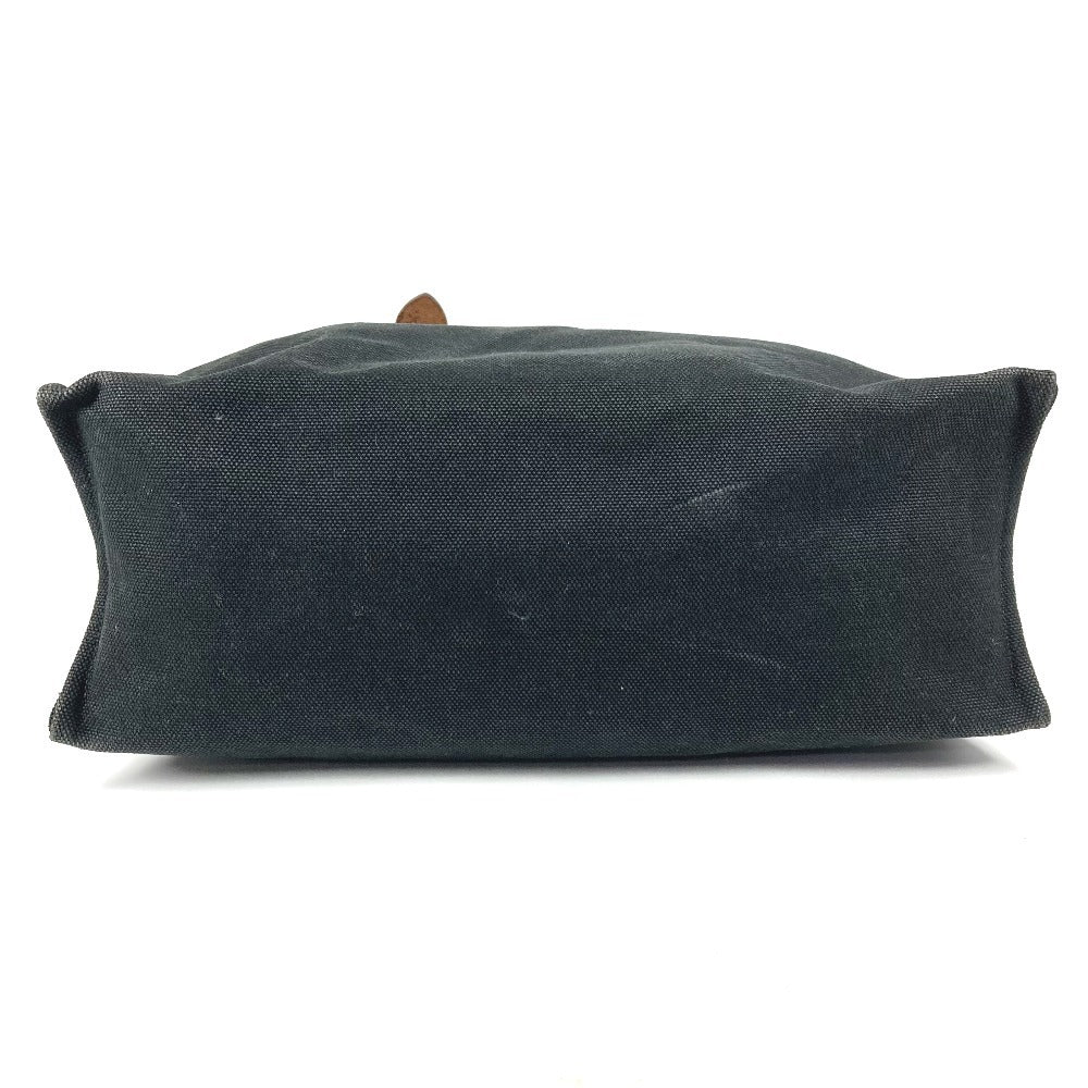 HERMES エトリヴィエール ショッピングトート カバン トートバッグ 縦型トート ショルダーバッグ レザー/キャンバス ユニセックス ブラック