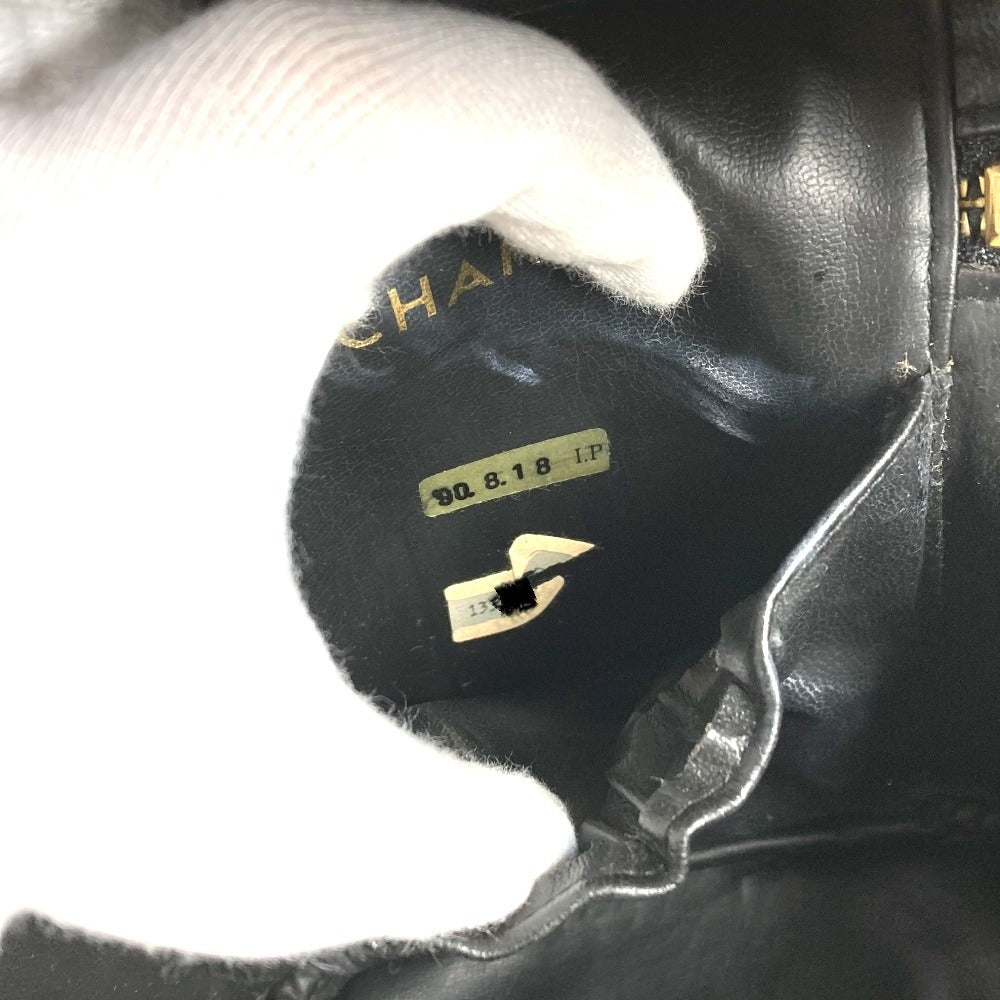 CHANEL CC ココマーク　ロゴ ピコローレ カバン バニティバッグ ポーチ ボックス BOX ハンドバッグ レザー レディース ブラック