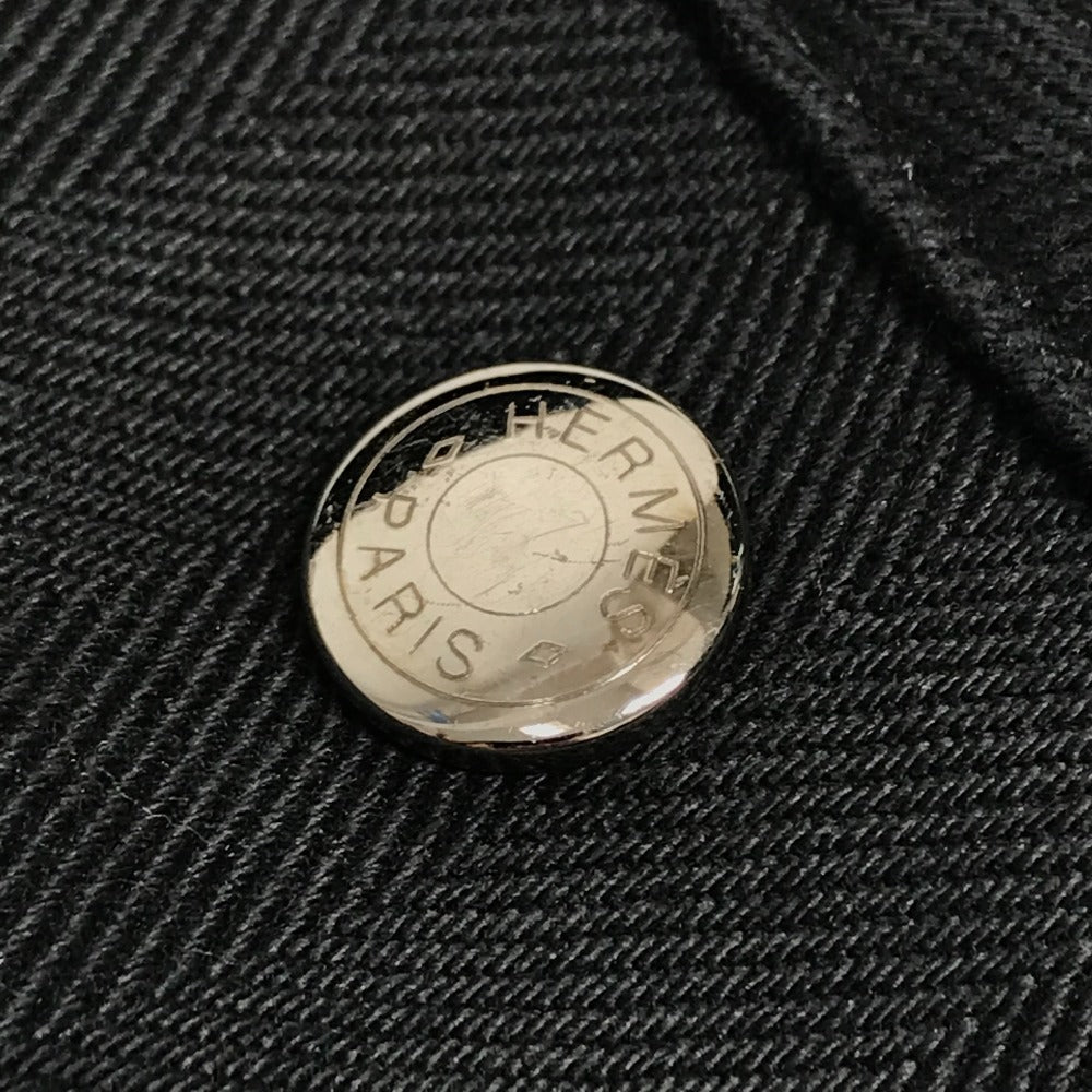 HERMES ヴァルパライソ GM ヴァルパライソGM 旅行バッグ トラベルバッグ カバン トートバッグ フラップ ボストンバッグ レザー/キャンバス レディース ブラック