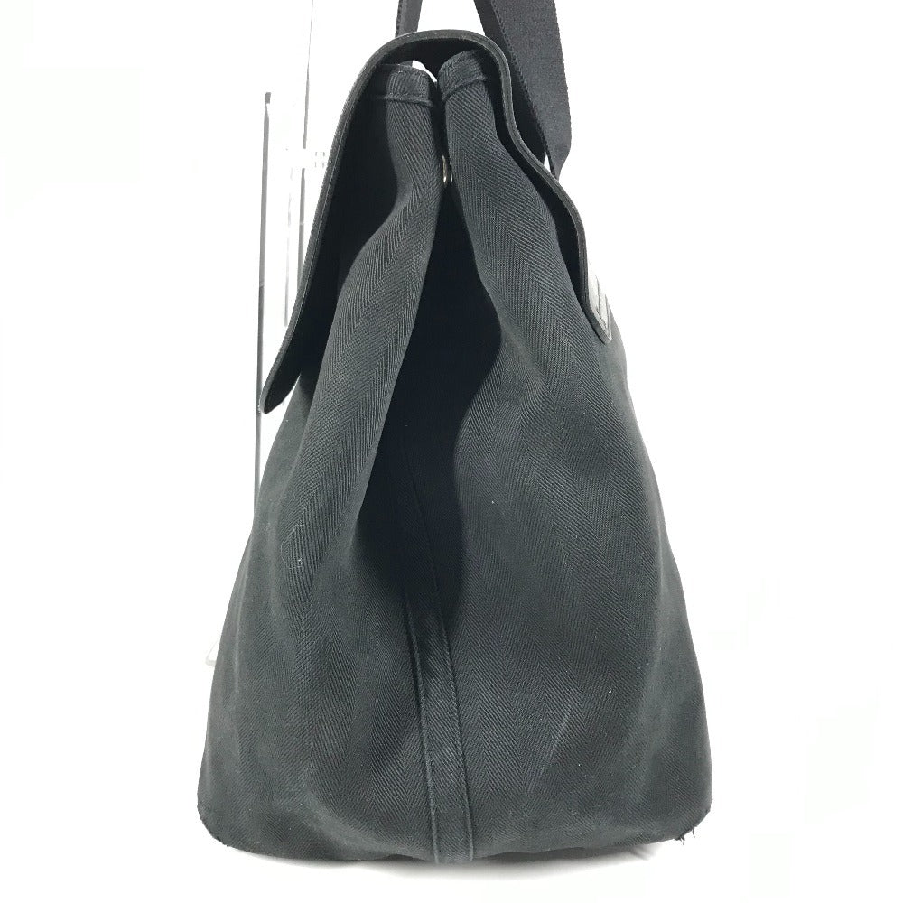 HERMES ヴァルパライソ GM ヴァルパライソGM 旅行バッグ トラベルバッグ カバン トートバッグ フラップ ボストンバッグ レザー/キャンバス レディース ブラック