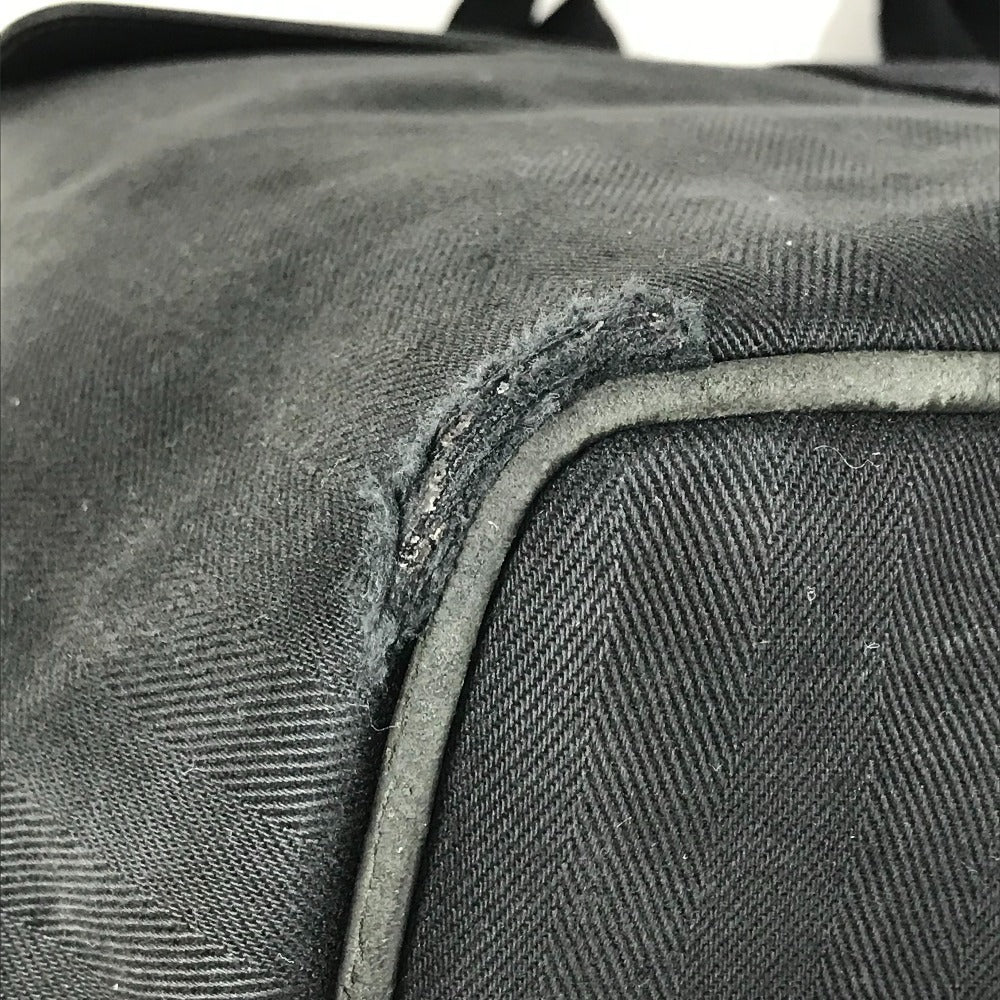 HERMES ヴァルパライソ GM ヴァルパライソGM 旅行バッグ トラベルバッグ カバン トートバッグ フラップ ボストンバッグ レザー/キャンバス レディース ブラック