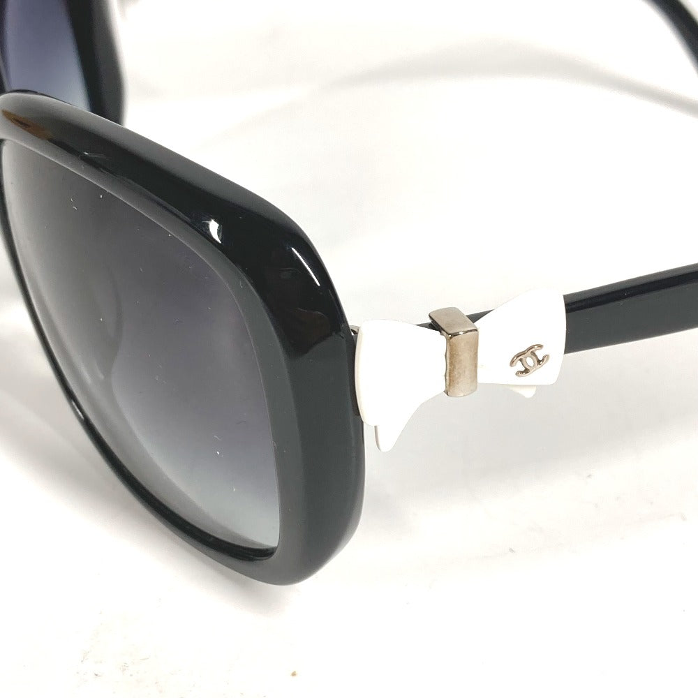 CHANEL 5171-A りぼん リボン CC ココマーク ロゴ めがね メガネ アイウェア 眼鏡 サングラス プラスチック レディース ブラック