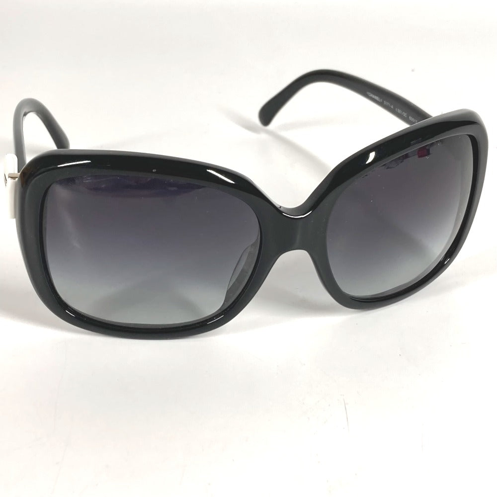 CHANEL 5171-A りぼん リボン CC ココマーク ロゴ めがね メガネ アイウェア 眼鏡 サングラス プラスチック レディース ブラック