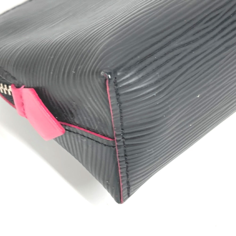 LOUIS VUITTON M67185 エピ バイカラー ポシェット コスメティック ポーチ メイクポーチ マルチポーチ 化粧ポーチ エピレザー ユニセックス ノワール ブラック