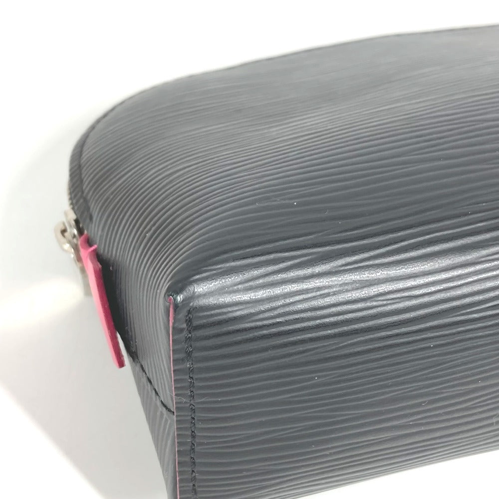 LOUIS VUITTON M67185 エピ バイカラー ポシェット コスメティック ポーチ メイクポーチ マルチポーチ 化粧ポーチ エピレザー ユニセックス ノワール ブラック