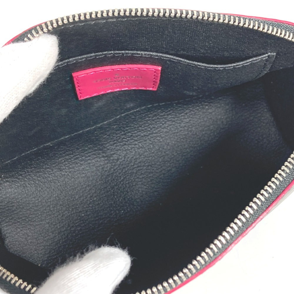LOUIS VUITTON M67185 Epi Two-Tone Pochette Cosmetic Pouch/Makeup Pouch/Multi-Pouch/Cosmetic Pouch in Epi Leather, Unisex, Noir/Black