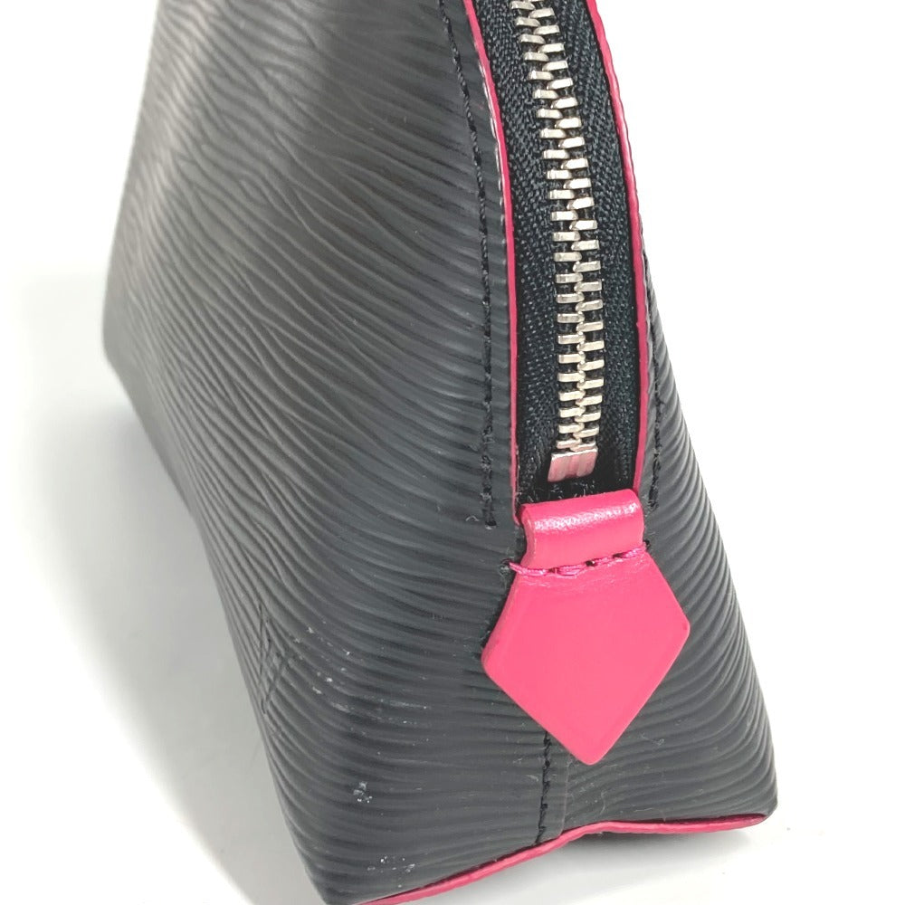 LOUIS VUITTON M67185 エピ バイカラー ポシェット コスメティック ポーチ メイクポーチ マルチポーチ 化粧ポーチ エピレザー ユニセックス ノワール ブラック