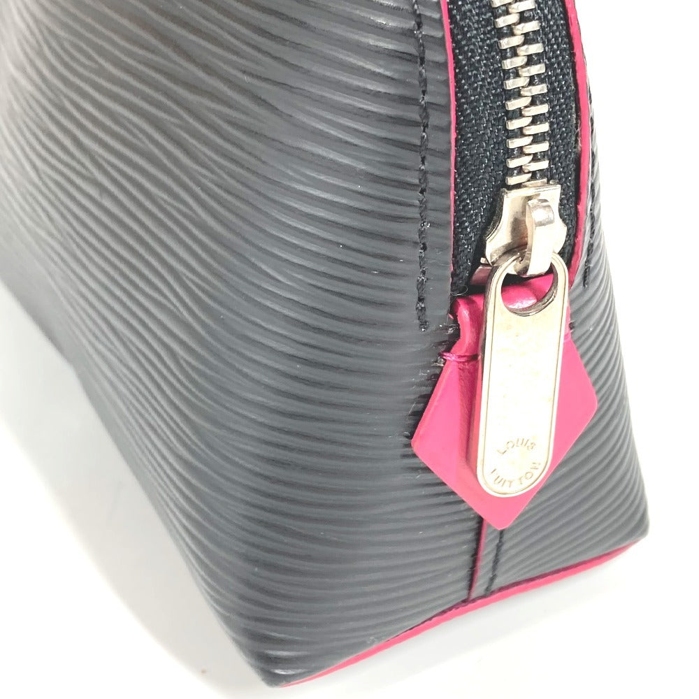 LOUIS VUITTON M67185 エピ バイカラー ポシェット コスメティック ポーチ メイクポーチ マルチポーチ 化粧ポーチ エピレザー ユニセックス ノワール ブラック