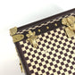 LOUIS VUITTON 不明 VIP顧客限定 ノベルティ 1895年 ダミエ マルシャポー トランク オブジェ インテリア オブジェ メタル ユニセックス ブラウン