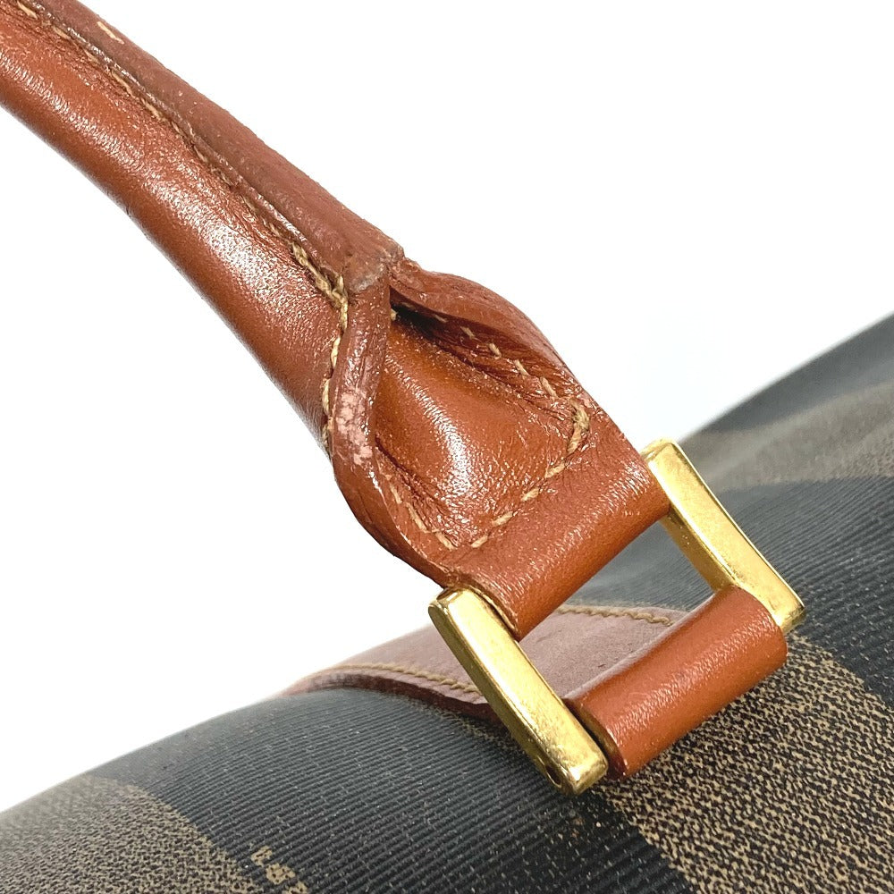 FENDI ヴィンテージ ペカン 旅行バッグ トラベルバッグ カバン ボストンバッグ PVC/レザー ユニセックス カーキ