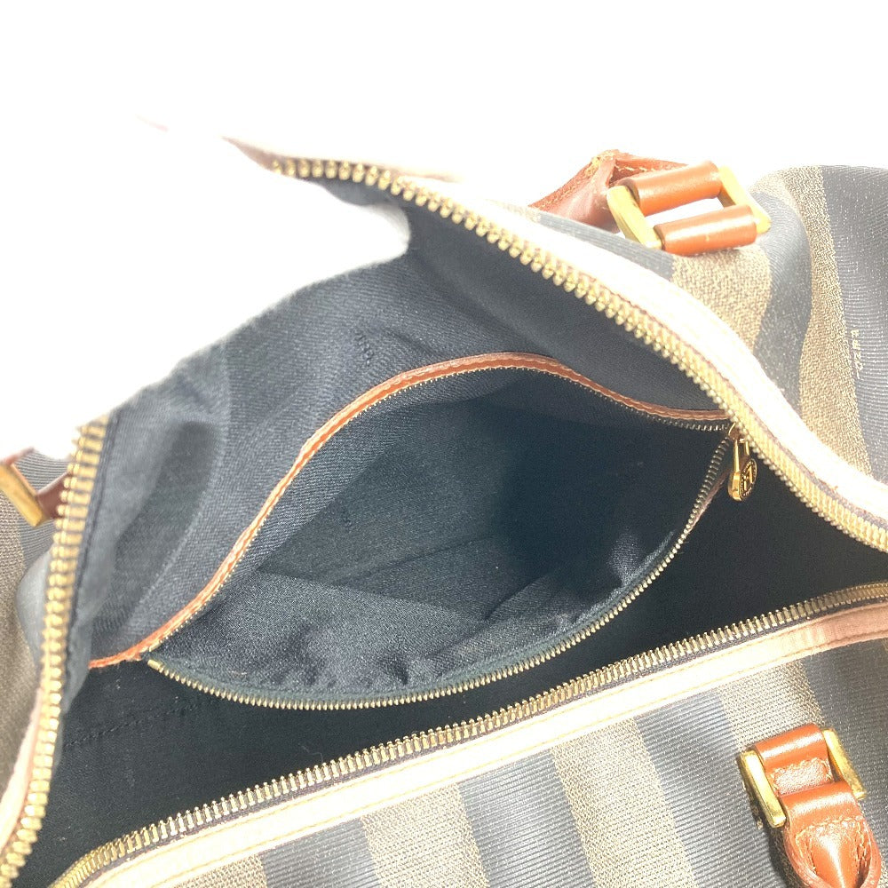 FENDI ヴィンテージ ペカン 旅行バッグ トラベルバッグ カバン ボストンバッグ PVC/レザー ユニセックス カーキ