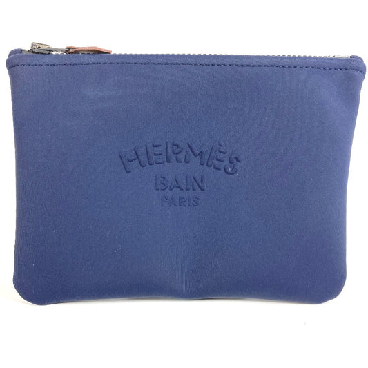 HERMES True Toilet Neoban PM clutch bag, makeup pouch, multi-purpose pouch, polyamide, unisex, navy