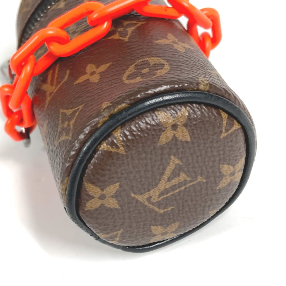 LOUIS VUITTON M00966 モノグラム バレル チェーン ポーチ バッグチャーム キーホルダー モノグラムキャンバス ユニセックス ブラウン