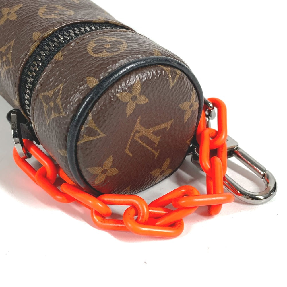 LOUIS VUITTON M00966 モノグラム バレル チェーン ポーチ バッグチャーム キーホルダー モノグラムキャンバス ユニセックス ブラウン
