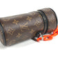 LOUIS VUITTON M00966 モノグラム バレル チェーン ポーチ バッグチャーム キーホルダー モノグラムキャンバス ユニセックス ブラウン