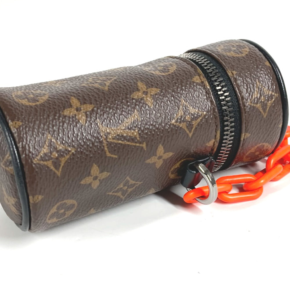 LOUIS VUITTON M00966 モノグラム バレル チェーン ポーチ バッグチャーム キーホルダー モノグラムキャンバス ユニセックス ブラウン