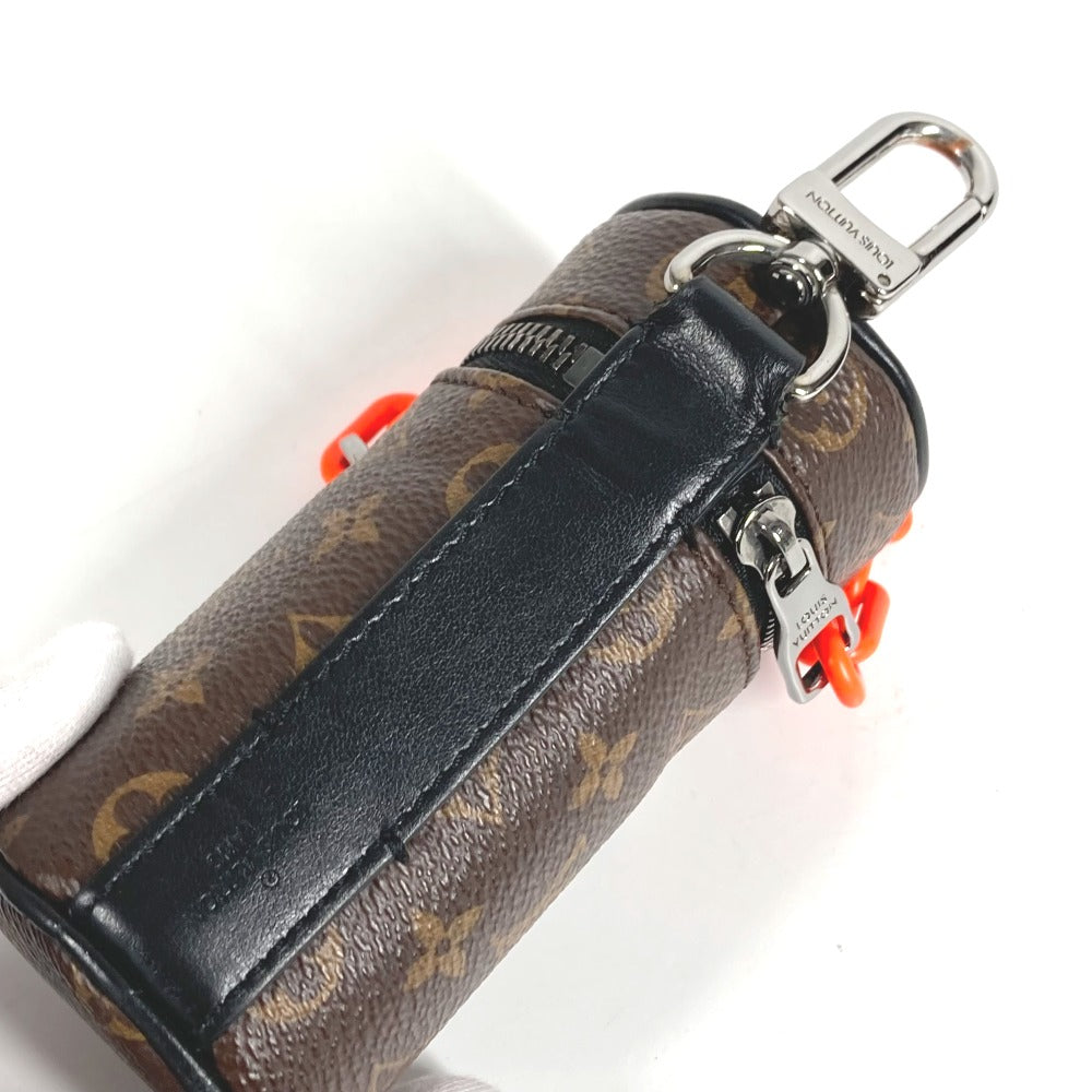 LOUIS VUITTON M00966 モノグラム バレル チェーン ポーチ バッグチャーム キーホルダー モノグラムキャンバス ユニセックス ブラウン
