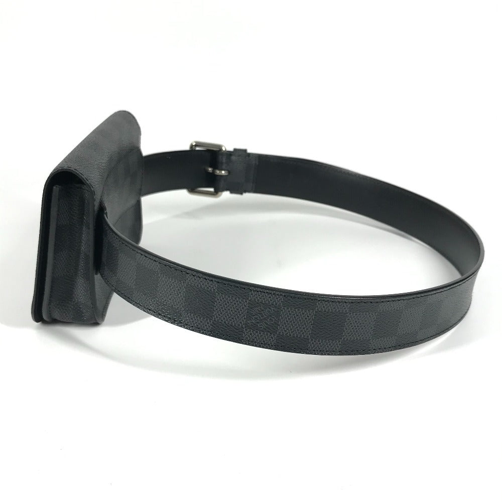 LOUIS VUITTON M6837U ダミエグラフィット サンチュール ポシェットオム ポーチ カバン ベルトバッグ ボディバッグ ウエストバッグ ダミエグラフィットキャンバス ユニセックス ブラック