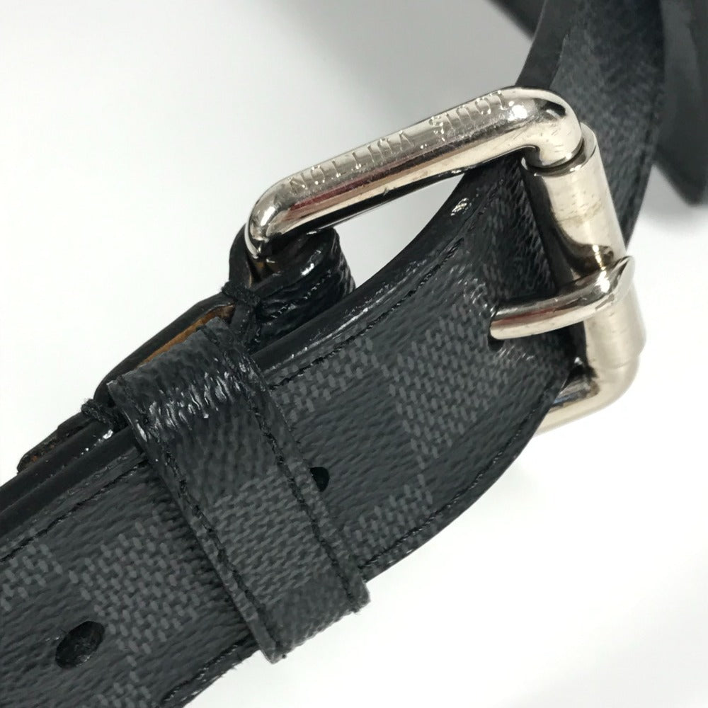 LOUIS VUITTON M6837U ダミエグラフィット サンチュール ポシェットオム ポーチ カバン ベルトバッグ ボディバッグ ウエストバッグ ダミエグラフィットキャンバス ユニセックス ブラック