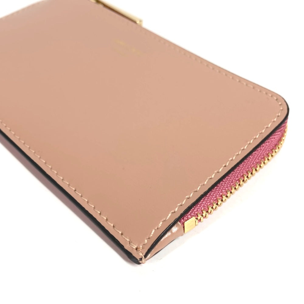 JIMMY CHOO ロゴ カードケース 名刺入れ パスケース フラグメントケース 財布 小銭入れ コインケース レザー ユニセックス ピンク系
