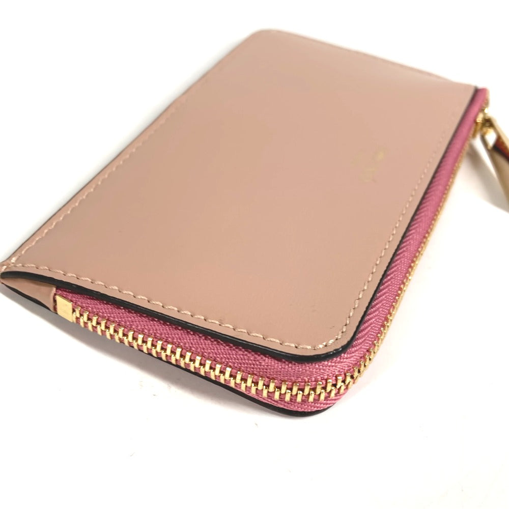 JIMMY CHOO ロゴ カードケース 名刺入れ パスケース フラグメントケース 財布 小銭入れ コインケース レザー ユニセックス ピンク系