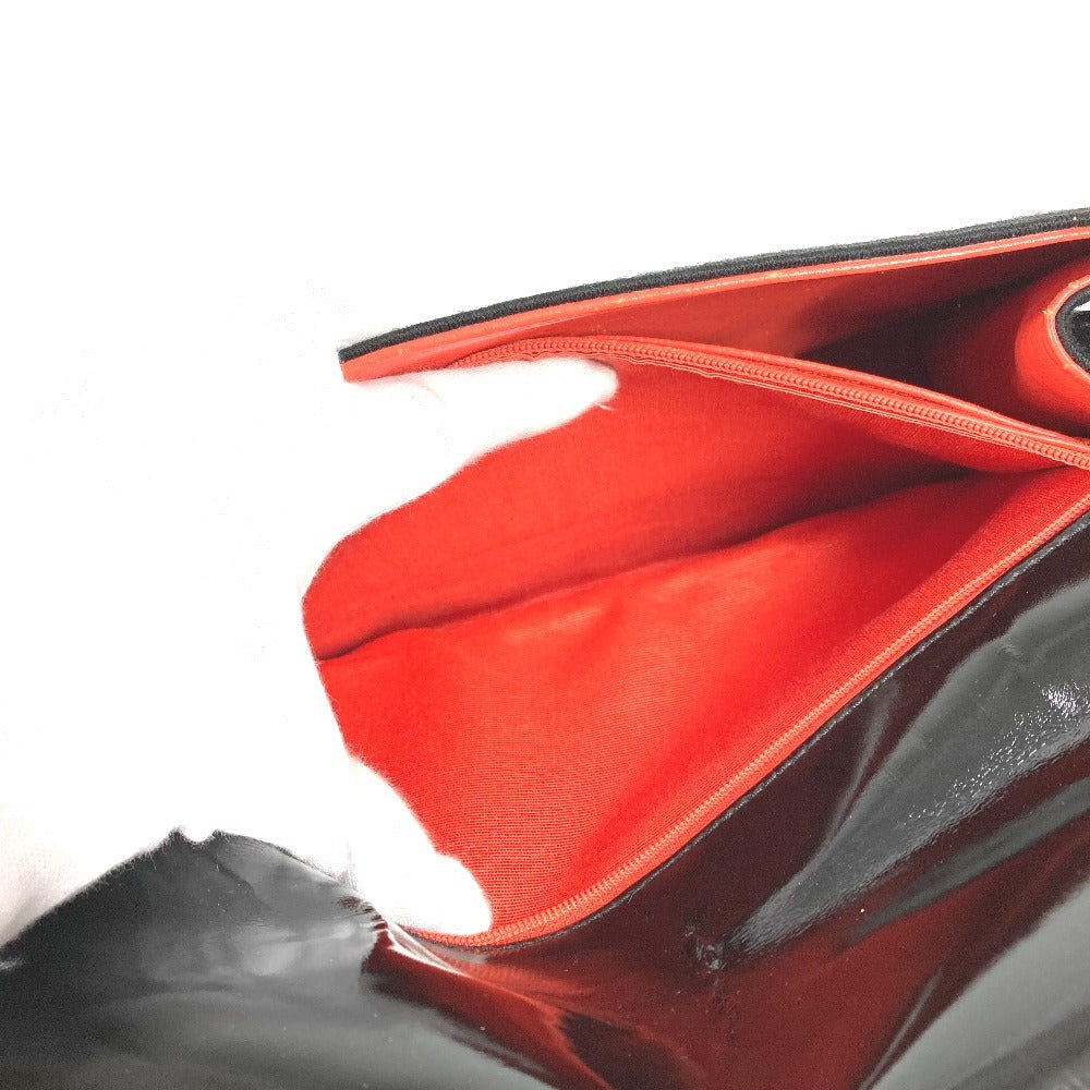 CHANEL ヴィンテージ CC ココマーク ロゴ フラップ カバン 肩掛け ショルダーバッグ コットン レディース ブラック