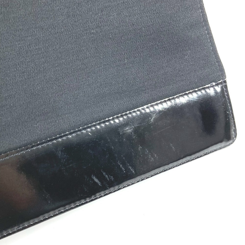 CHANEL ヴィンテージ CC ココマーク ロゴ フラップ カバン 肩掛け ショルダーバッグ コットン レディース ブラック