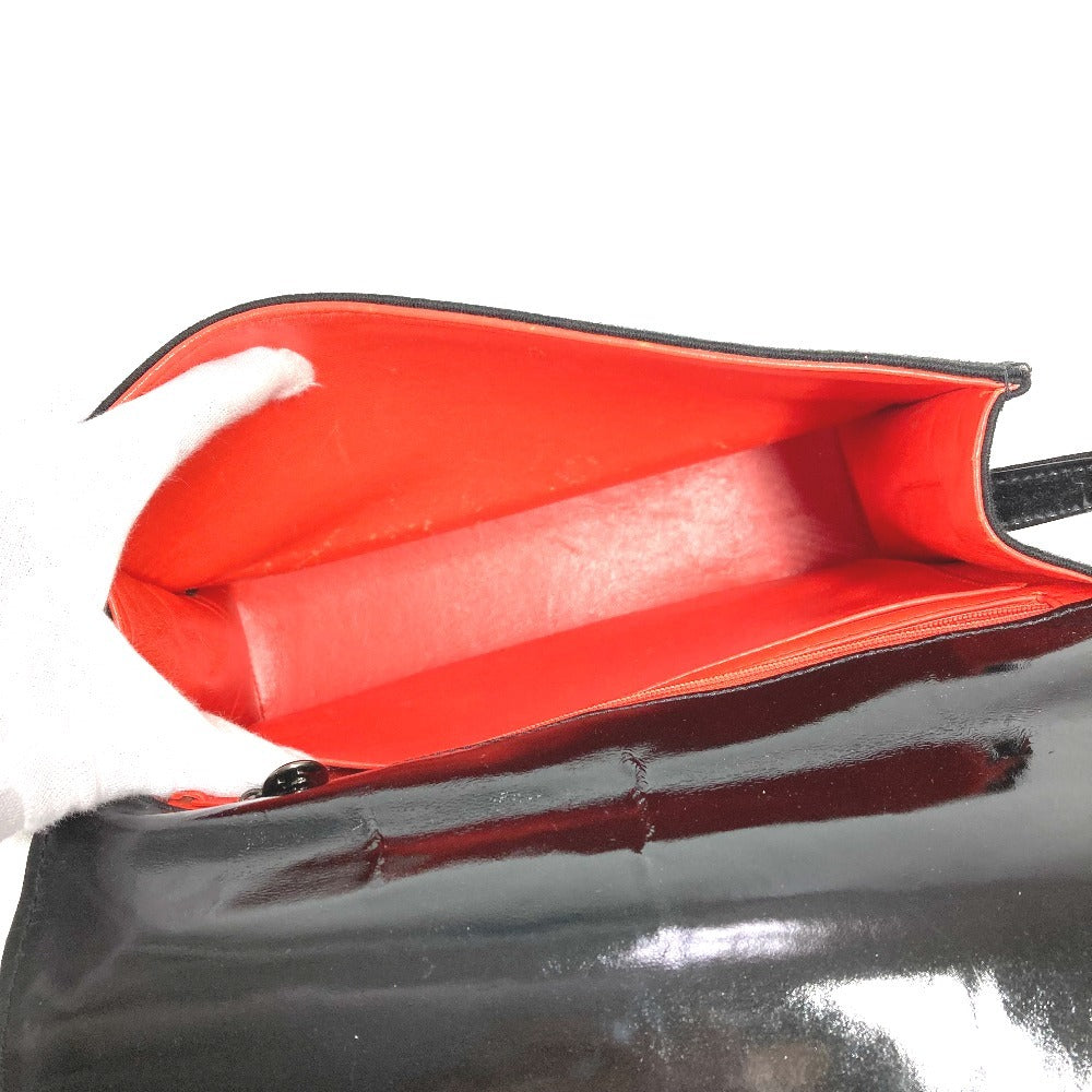 CHANEL ヴィンテージ CC ココマーク ロゴ フラップ カバン 肩掛け ショルダーバッグ コットン レディース ブラック