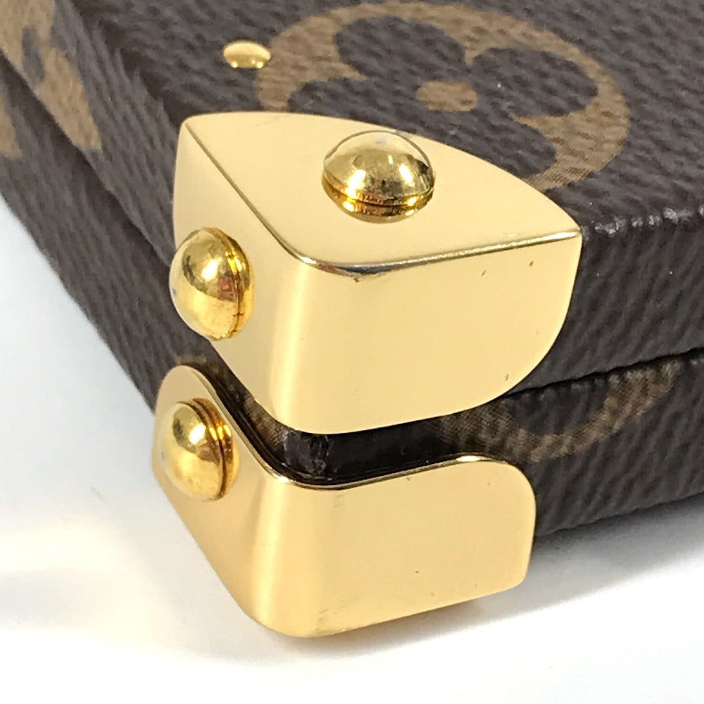 LOUIS VUITTON GI0554 モノグラム ホーム ミラー トランク インテリア 三面鏡 鏡 モノグラムキャンバス ユニセックス ブラウン