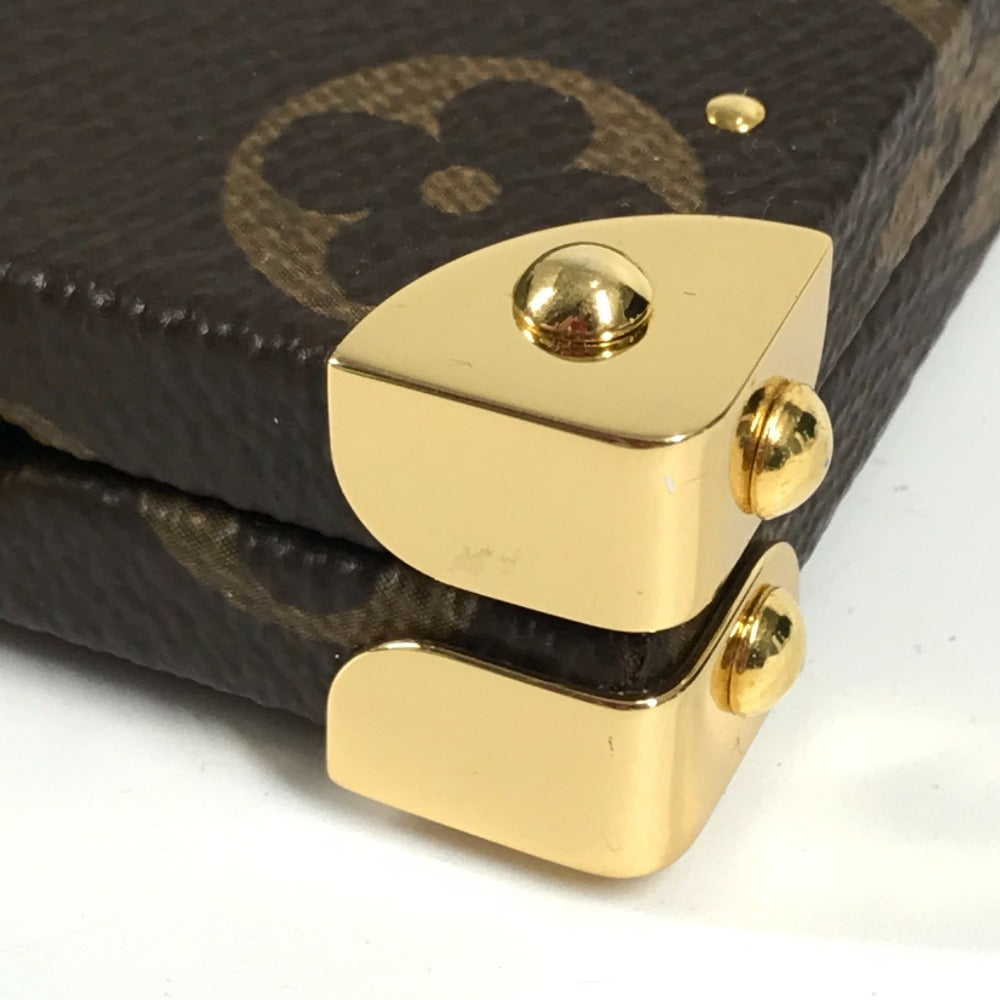 LOUIS VUITTON GI0554 モノグラム ホーム ミラー トランク インテリア 三面鏡 鏡 モノグラムキャンバス ユニセックス ブラウン