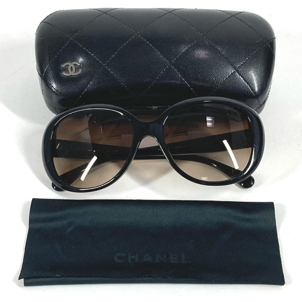 CHANEL 5312-A バイカラー CC ココマーク ロゴ めがね メガネ アイウェア 眼鏡 サングラス プラスチック レディース ブラック系×ブラウン系