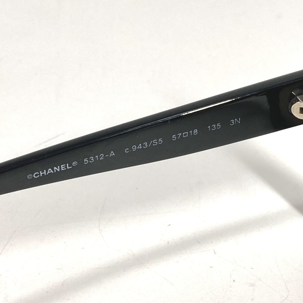 CHANEL 5312-A バイカラー CC ココマーク ロゴ めがね メガネ アイウェア 眼鏡 サングラス プラスチック レディース ブラック系×ブラウン系