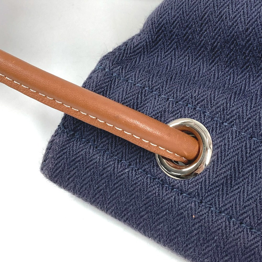 HERMES ロゴ アリーヌ MM アリーヌMM カバン 肩掛け ショルダーバッグ トワルシェブロン ユニセックス ブルーインディゴ ネイビー