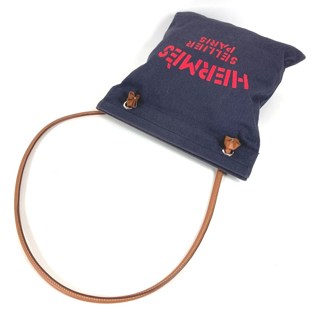 HERMES ロゴ アリーヌ MM アリーヌMM カバン 肩掛け ショルダーバッグ トワルシェブロン ユニセックス ブルーインディゴ ネイビー