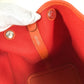 HERMES Garden Party Pocket Tote Bag, Size 36, Toile Militaire, Unisex, Rouge Tomato x Capucines, Red
