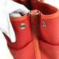 HERMES Garden Party Pocket Tote Bag, Size 36, Toile Militaire, Unisex, Rouge Tomato x Capucines, Red