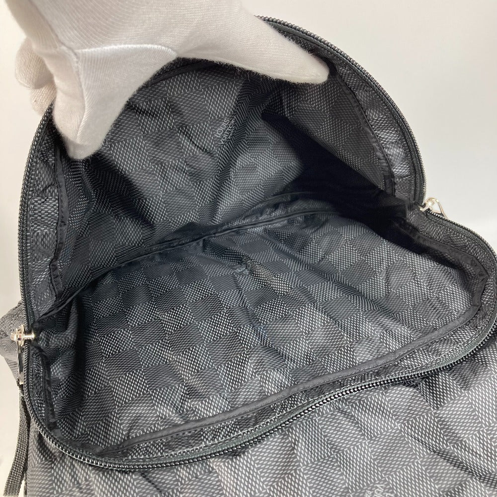 LOUIS VUITTON N41189 Damier Aventure Light Pack Galaxy Backpack in Leather/Nylon, Unisex, Black