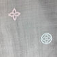 LOUIS VUITTON M70385 Embroidered Monogram LV Logo Stole/Scarf Shawl Wool Unisex Gray