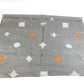LOUIS VUITTON M70385 Embroidered Monogram LV Logo Stole/Scarf Shawl Wool Unisex Gray