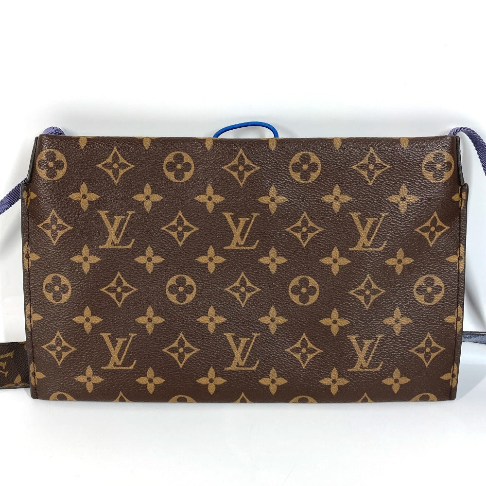 LOUIS VUITTON M43854 モノグラム キムジョーンズ スプリット サコッシュ 斜め掛け カバン ポシェット ショルダーバッグ モノグラムキャンバス ユニセックス ブラウン