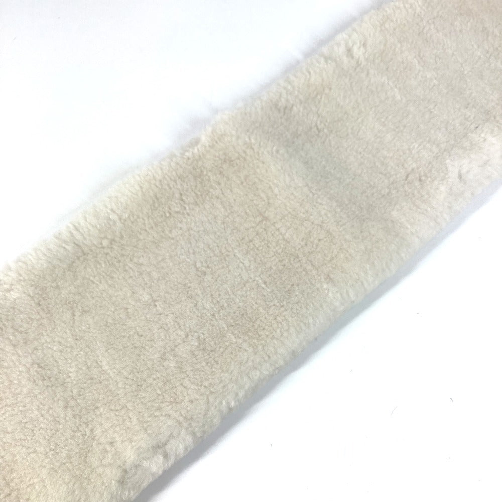 LOUIS VUITTON M70434 モノグラムフラワー LVロゴ エシャルプ シャーリング ダーリン ストール ファー ティペット マフラー カシミヤ レディース ホワイト