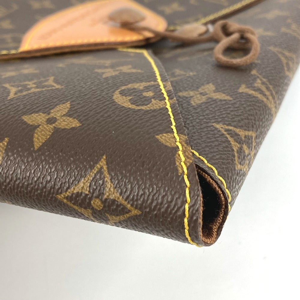 LOUIS VUITTON 不明 モノグラム CLASSIC クラシック ロゴ ポーチ セカンドバッグ クラッチバッグ モノグラムキャンバス ユニセックス ブラウン