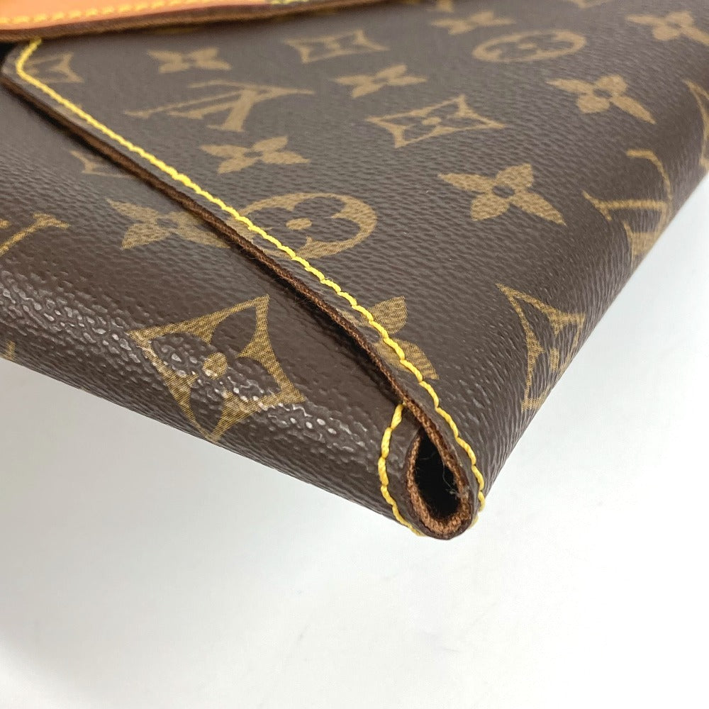LOUIS VUITTON 不明 モノグラム CLASSIC クラシック ロゴ ポーチ セカンドバッグ クラッチバッグ モノグラムキャンバス ユニセックス ブラウン