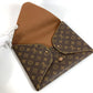 LOUIS VUITTON 不明 モノグラム CLASSIC クラシック ロゴ ポーチ セカンドバッグ クラッチバッグ モノグラムキャンバス ユニセックス ブラウン