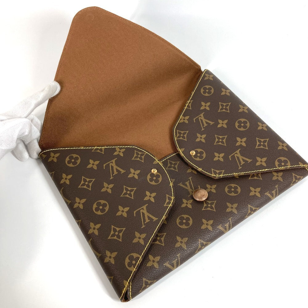 LOUIS VUITTON 不明 モノグラム CLASSIC クラシック ロゴ ポーチ セカンドバッグ クラッチバッグ モノグラムキャンバス ユニセックス ブラウン