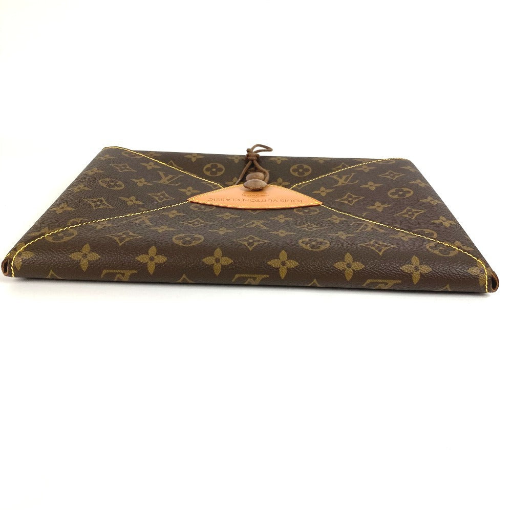 LOUIS VUITTON 不明 モノグラム CLASSIC クラシック ロゴ ポーチ セカンドバッグ クラッチバッグ モノグラムキャンバス ユニセックス ブラウン