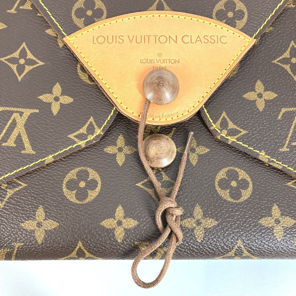 LOUIS VUITTON 不明 モノグラム CLASSIC クラシック ロゴ ポーチ セカンドバッグ クラッチバッグ モノグラムキャンバス ユニセックス ブラウン