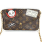 LOUIS VUITTON Unknown Monogram Panda Shanghai China Pochette Felicie Bag Crossbody Chain Bag Long Wallet Chain Wallet Shoulder Bag Monogram Canvas Women's Brown